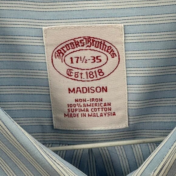 Brooks Brothers Mens Non-Iron Supima Cotton Lot Of 4 Dress Shirts Size 17.5-34 - Picture 6 of 12